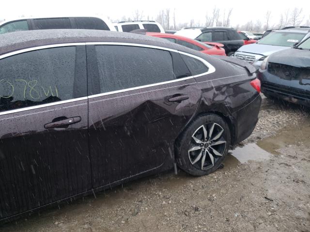 1G1ZG5ST7LF140791 - 2020 CHEVROLET MALIBU RS 勃艮第红 照片 9