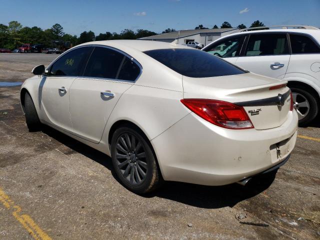 2G4GS5EV8D9183942 - 2013 BUICK REGAL PREMIUM WHITE photo 2