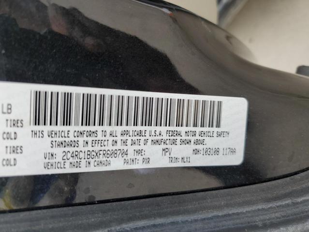 2C4RC1BGXFR608704 - 2015 CHRYSLER TOWN & COU TOURING Qara foto 14