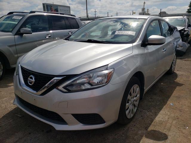 3N1AB7AP6HY210464 - 2017 NISSAN SENTRA S SILVER photo 2