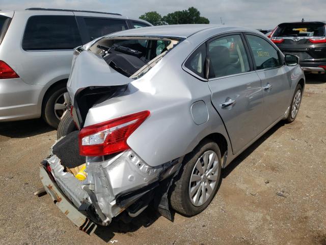 3N1AB7AP6HY210464 - 2017 NISSAN SENTRA S SILVER photo 4