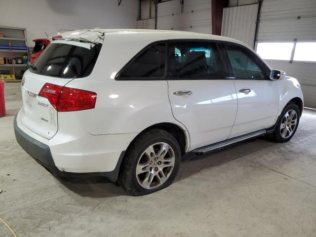 2HNYD28679H524731 - 2009 ACURA MDX TECHNOLOGY WHITE photo 3