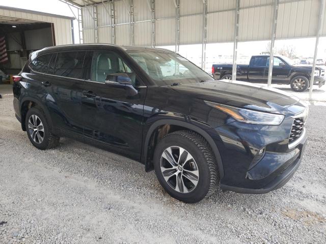 5TDGZRBH5MS084881 - 2021 TOYOTA HIGHLANDER XLE 黑色 照片 4