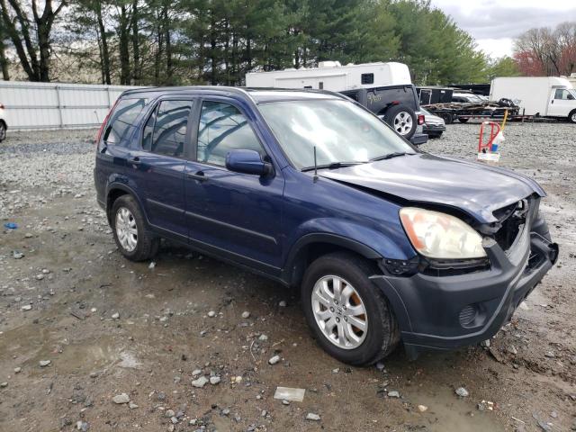 SHSRD78855U302092 - 2005 HONDA CR-V EX BLUE photo 4