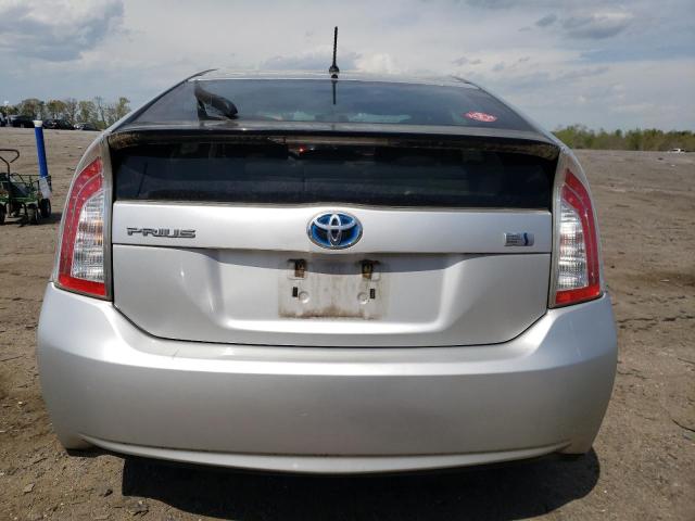 JTDKN3DU5D5598135 - 2013 TOYOTA PRIUS SILVER photo 6