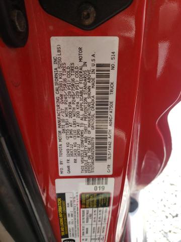 5TETU62N58Z500079 - 2008 TOYOTA TACOMA PRERUNNER ACCESS CAB RED photo 12