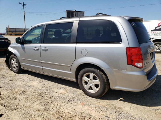 2C4RDGCG3DR637599 - 2013 DODGE GRAND CARA SXT SILVER photo 2