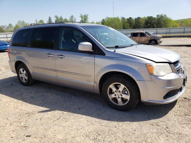 2C4RDGCG3DR637599 - 2013 DODGE GRAND CARA SXT SILVER photo 4