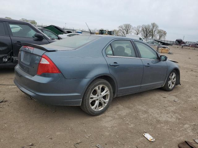 3FAHP0HA0CR128647 - 2012 FORD FUSION SE BLUE photo 3