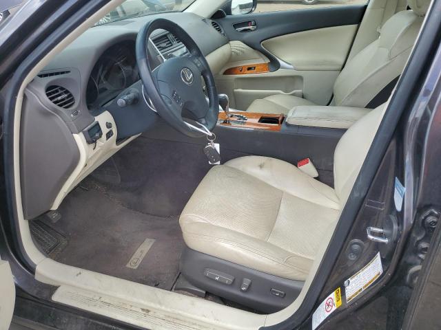 JTHCK262095029900 - 2009 LEXUS IS 250 GRAY photo 7