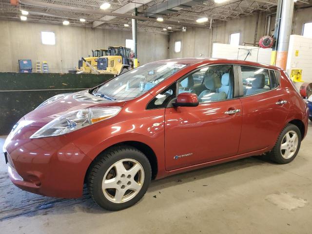 JN1AZ0CP5CT020494 - 2012 NISSAN LEAF SV RED photo 1