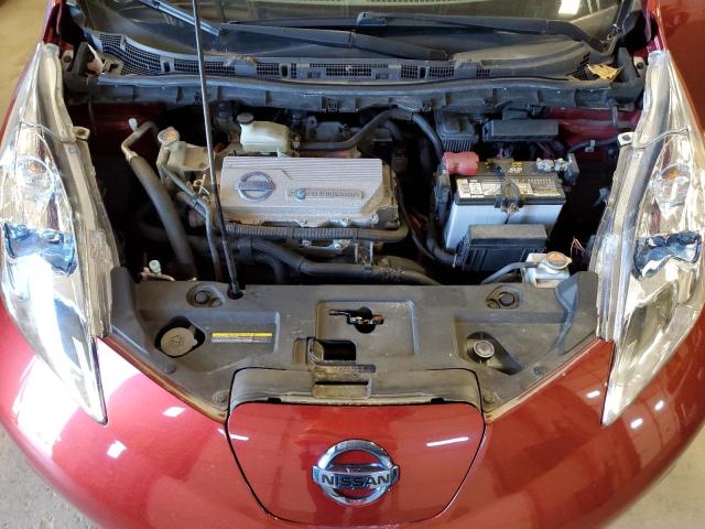 JN1AZ0CP5CT020494 - 2012 NISSAN LEAF SV RED photo 11