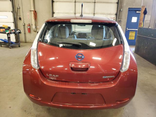 JN1AZ0CP5CT020494 - 2012 NISSAN LEAF SV RED photo 6