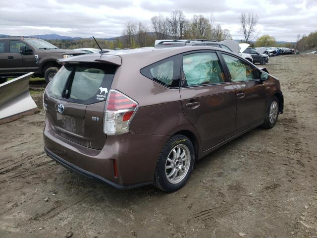 JTDZN3EU1FJ018662 - 2015 TOYOTA PRIUS V BROWN photo 3