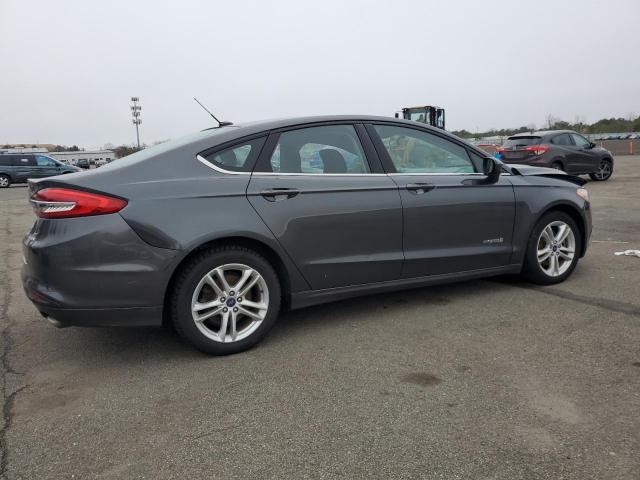 3FA6P0LU6JR208542 - 2018 FORD FUSION SE HYBRID GRAY photo 3