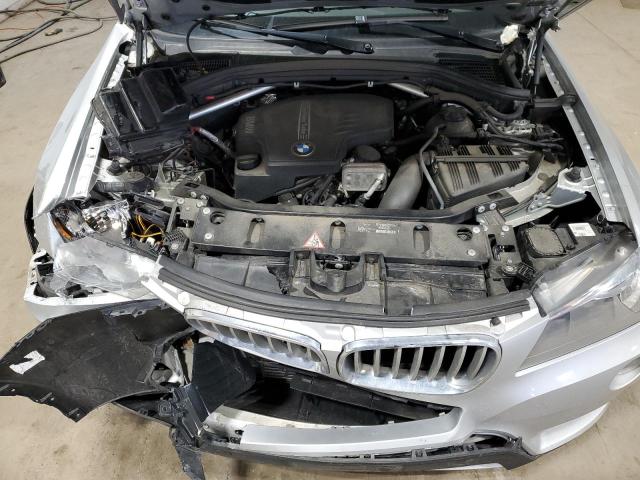 5UXWX9C51E0D36377 - 2014 BMW X3 XDRIVE28I SILVER photo 12