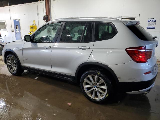 5UXWX9C51E0D36377 - 2014 BMW X3 XDRIVE28I SILVER photo 2