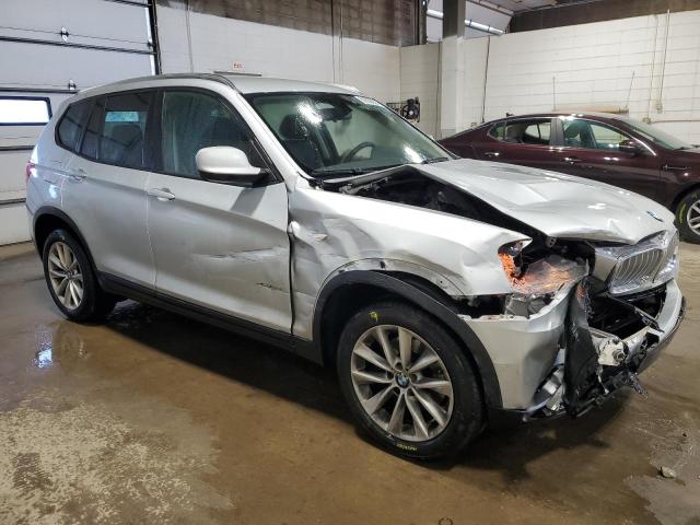 5UXWX9C51E0D36377 - 2014 BMW X3 XDRIVE28I SILVER photo 4