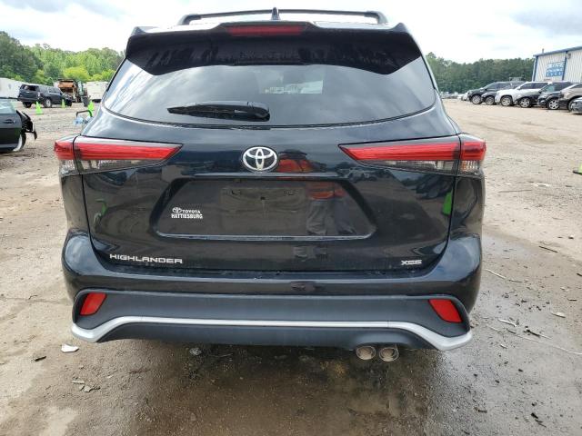 5TDJZRAH5MS039463 - 2021 TOYOTA HIGHLANDER XSE BLACK photo 6