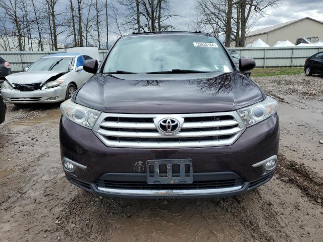 5TDBK3EH0DS211463 - 2013 TOYOTA HIGHLANDER BASE BURGUNDY photo 5