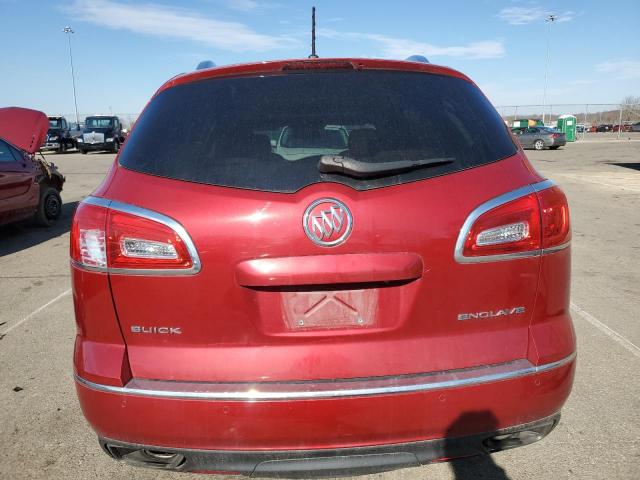 5GAKRBKD1EJ226173 - 2014 BUICK ENCLAVE RED photo 6