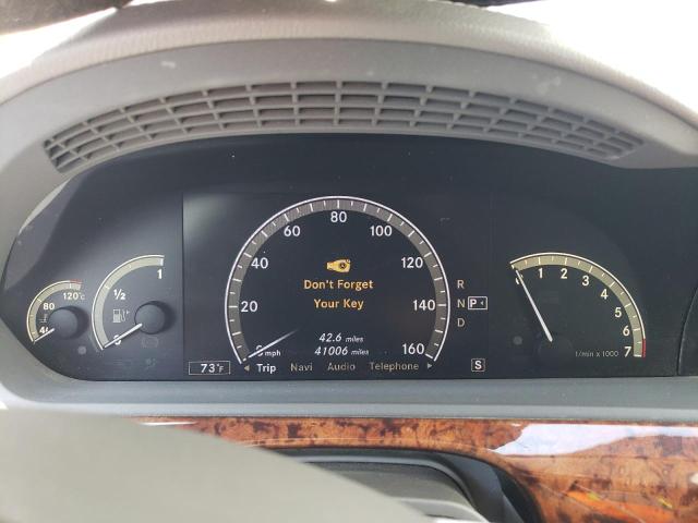 WDDNG71X88A200254 - 2008 MERCEDES-BENZ S 550 GRAY photo 9