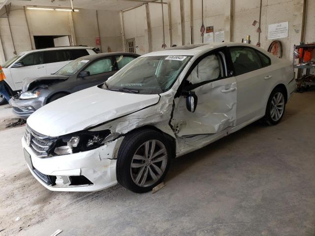 1VWLA7A32KC013925 - 2019 VOLKSWAGEN PASSAT WOLFSBURG WHITE photo 1
