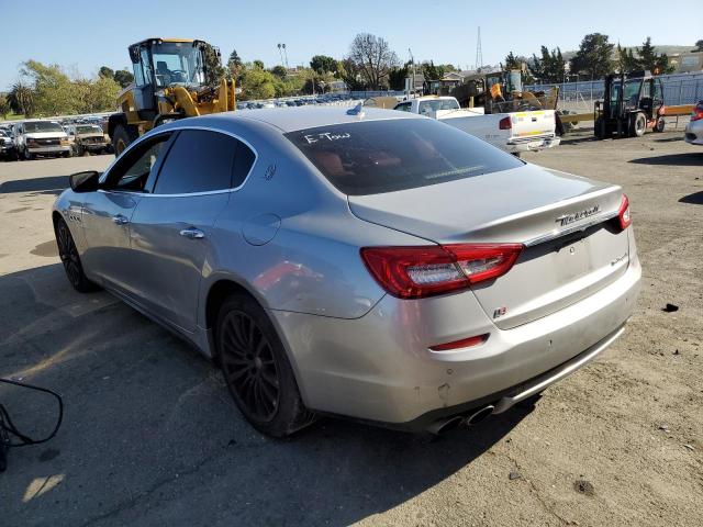 ZAM56RRA5G1185246 - 2016 MASERATI QUATTROPOR S SILVER photo 2