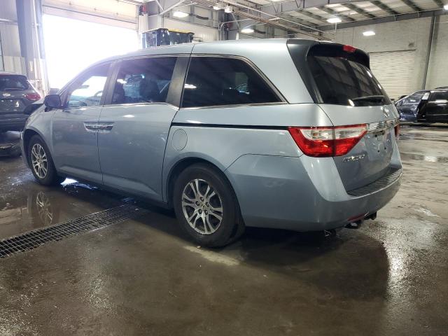 5FNRL5H63CB123141 - 2012 HONDA ODYSSEY EXL BLUE photo 2