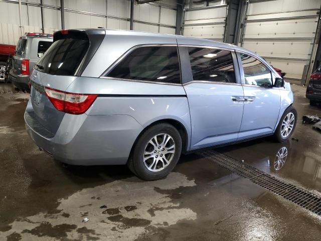 5FNRL5H63CB123141 - 2012 HONDA ODYSSEY EXL BLUE photo 3