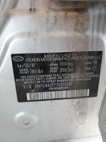 5NPD84LF7JH373297 - 2018 HYUNDAI ELANTRA SEL SILVER photo 12