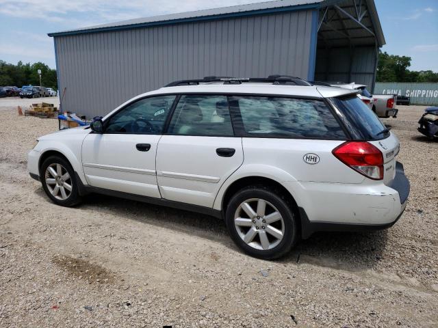 4S4BP61C187347240 - 2008 SUBARU OUTBACK 2.5I WHITE photo 2