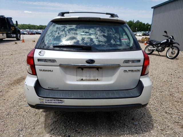 4S4BP61C187347240 - 2008 SUBARU OUTBACK 2.5I WHITE photo 6