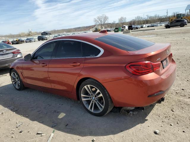 WBA4J3C51KBL09987 - 2019 BMW 430XI GRAN COUPE ORANGE photo 2
