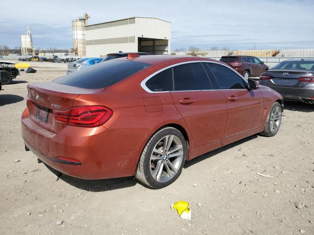 WBA4J3C51KBL09987 - 2019 BMW 430XI GRAN COUPE ORANGE photo 3