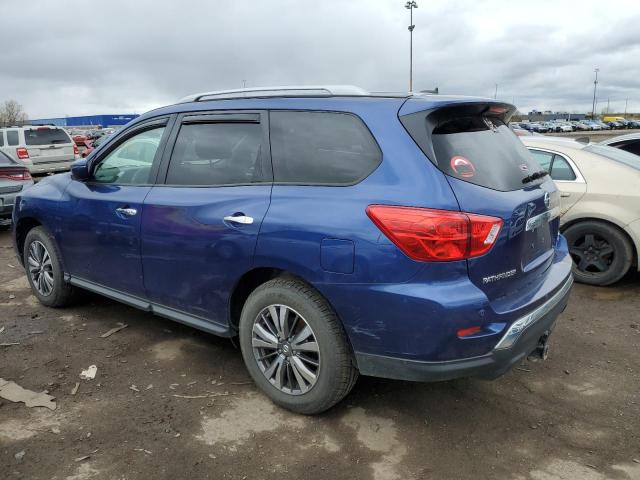 5N1DR2MM8JC635625 - 2018 NISSAN PATHFINDER S BLUE photo 2