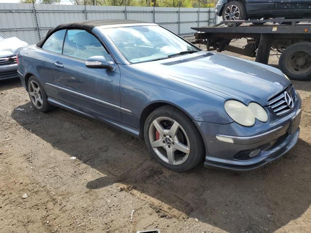 WDBTK75J35F149023 - 2005 MERCEDES-BENZ CLK 500 BLUE photo 4