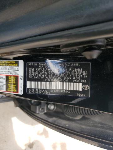 4T1BK3DB2BU401007 - 2011 TOYOTA AVALON BASE 黑色 照片 12