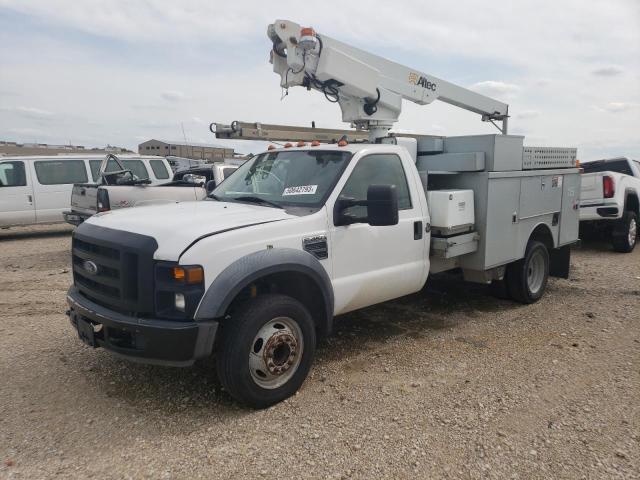 1FD4F46Y08EB35929 - 2008 FORD F450 SUPER DUTY WHITE photo 1