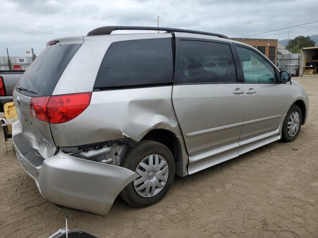 5TDZK23C98S142780 - 2008 TOYOTA SIENNA CE SILVER photo 3