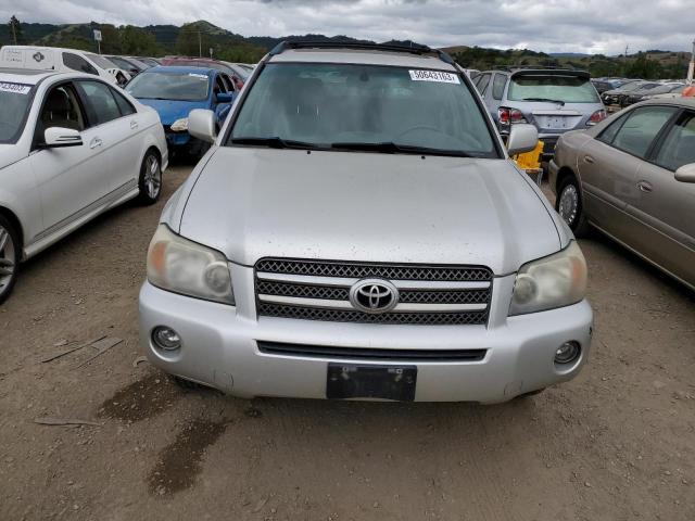 JTEEW21A560007909 - 2006 TOYOTA HIGHLANDER HYBRID SILVER photo 5