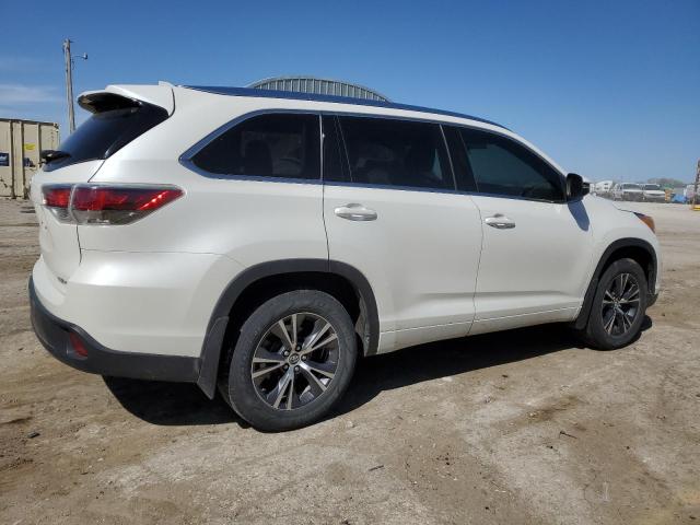5TDJKRFH5GS347640 - 2016 TOYOTA HIGHLANDER XLE WHITE photo 3