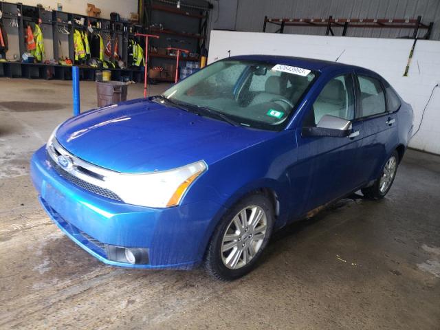 1FAHP3HN6BW183555 - 2011 FORD FOCUS SEL BLUE photo 1