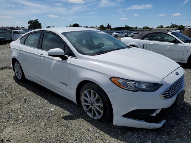 3FA6P0LU8HR232710 - 2017 FORD FUSION SE HYBRID WHITE photo 4