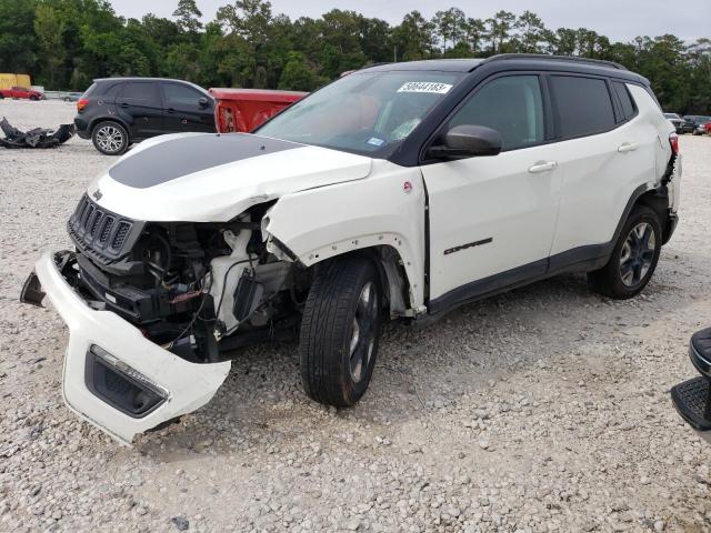 3C4NJDDB8JT345934 - 2018 JEEP COMPASS TRAILHAWK WHITE photo 1