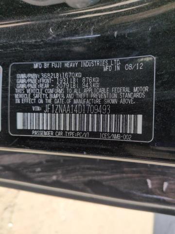 JF1ZNAA14D1709493 - 2013 TOYOTA SCION FR-S BLACK photo 12