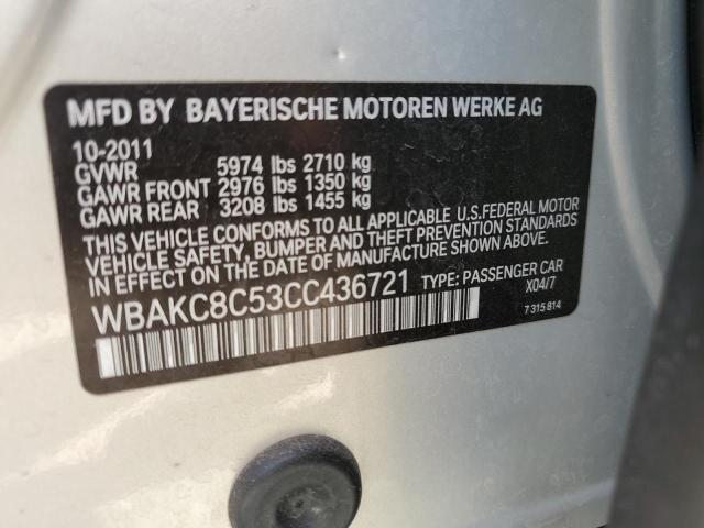 WBAKC8C53CC436721 - 2012 BMW ALPINA B7 LXI SILVER photo 12