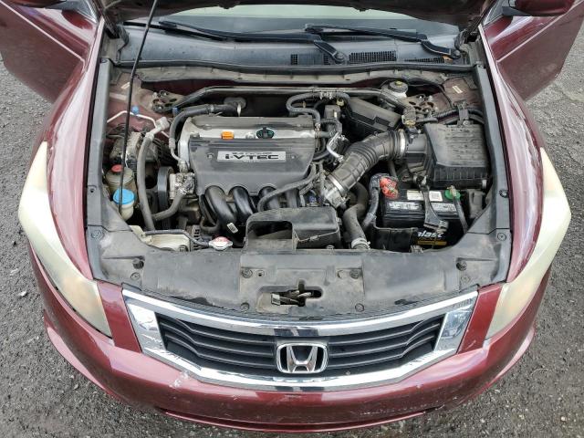 1HGCP26708A124009 - 2008 HONDA ACCORD EX BURGUNDY photo 11