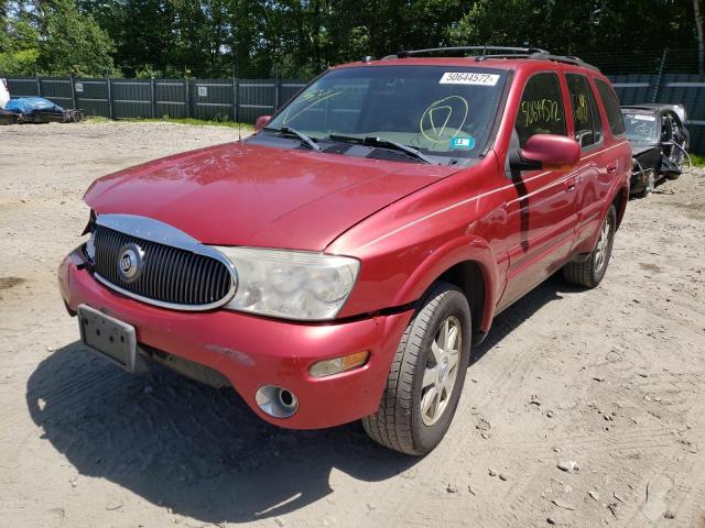 5GAET13M052149572 - 2005 BUICK RAINIER CXL MAROON photo 2