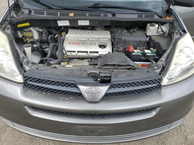 5TDZA23C15S354555 - 2005 TOYOTA SIENNA CE GRAY photo 12